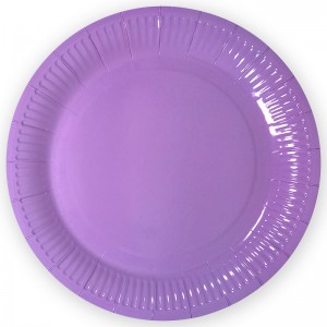 Тарелки фиолетовые, 23 см, 6 шт.